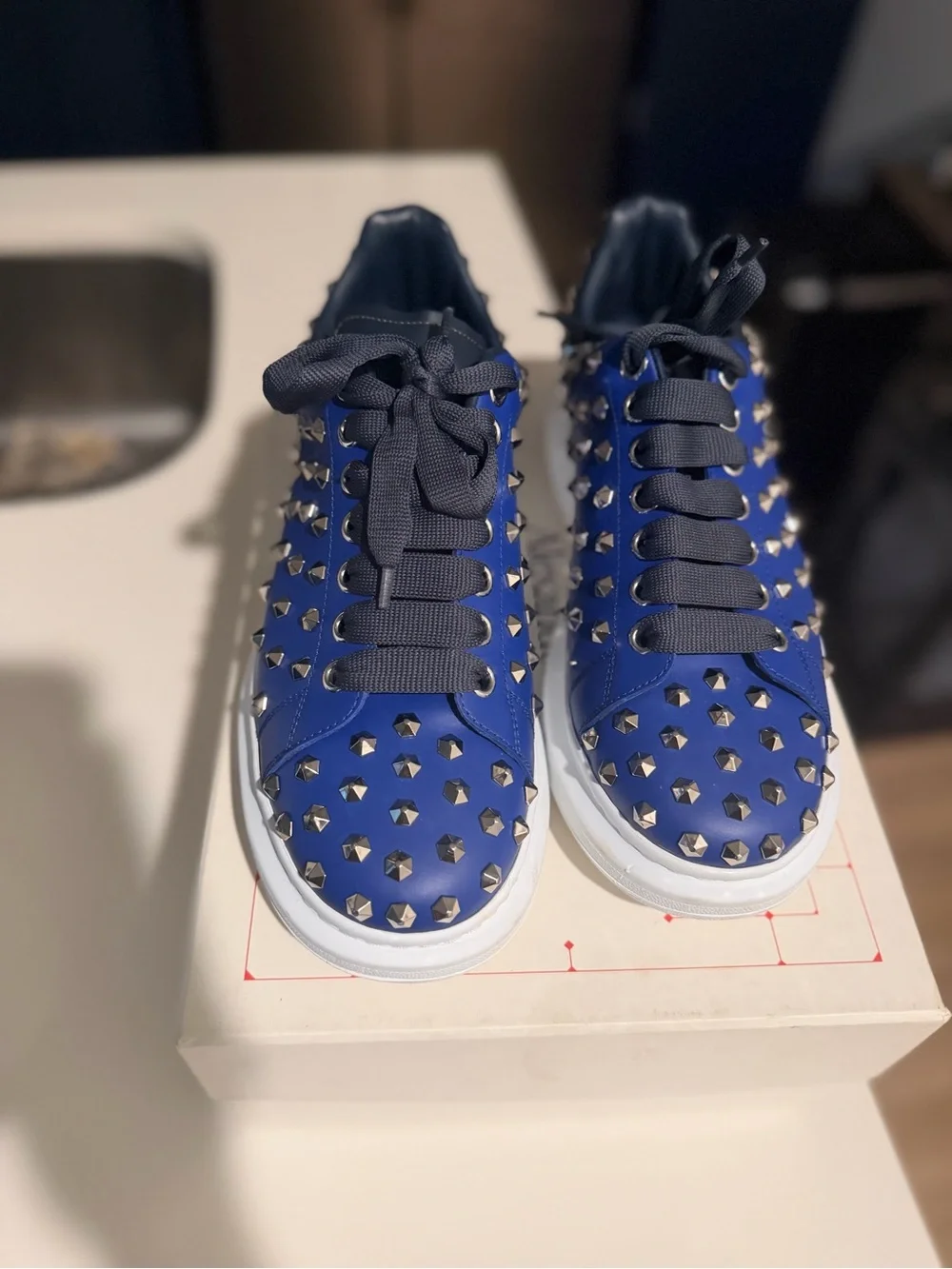 Alexander McQueen bold blue
